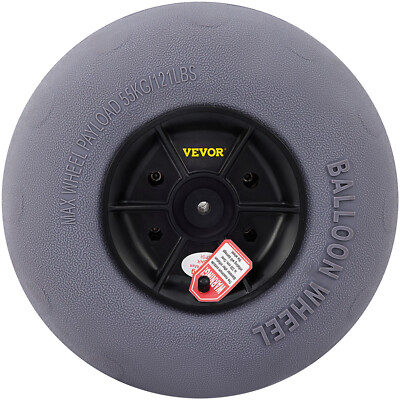 Beach Cart Replacement Wheels 13" Big Balloon Tires Axle and Hardware Included