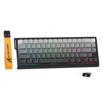 MAMBASNAKE X68PRO HE Wireless Gaming Keyboard Black Gradient RGB Compact Design