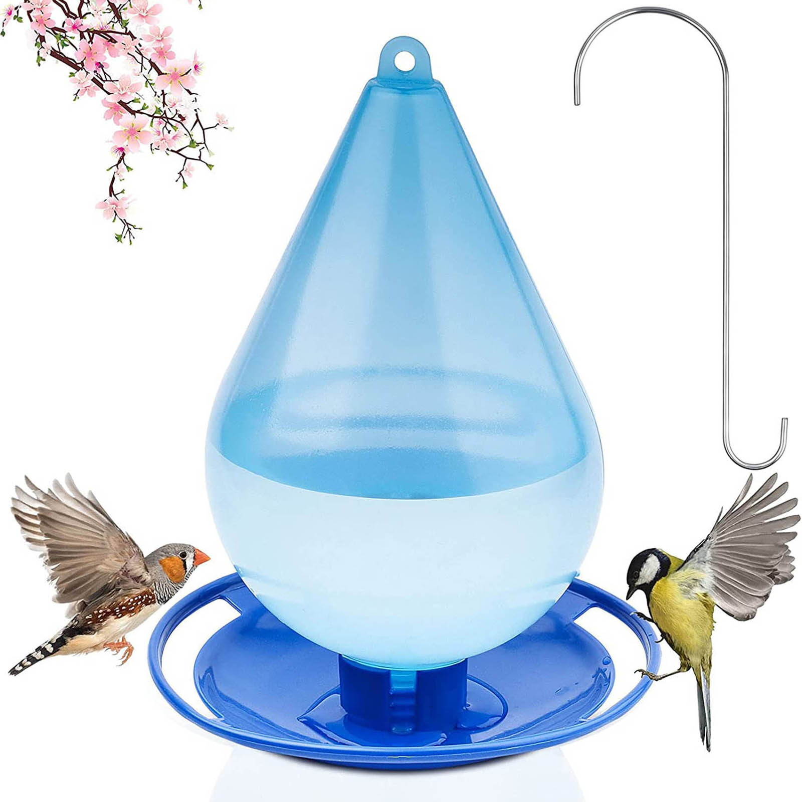 Droplet Bird Water Feeder  Automatic Bird Waterer  Hanging Wild Birds Water
