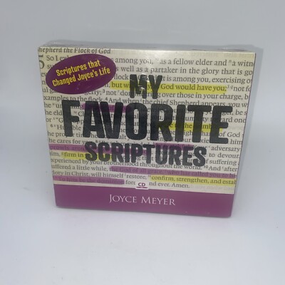 NEW - My Favorite Scriptures - Joyce Meyer - Religious Teaching - 4 CD Set