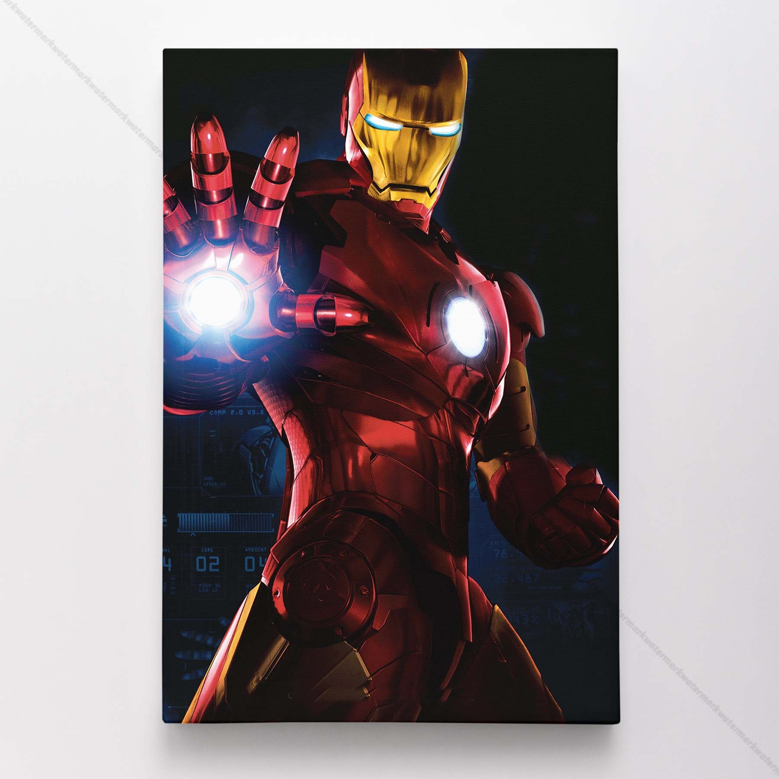 Iron Man Poster Canvas Avengers Movie Tony Stark Superhero Marvel Print #1370