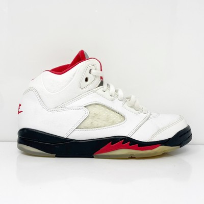 

Nike Boys Air Jordan 5 440888-102 Белые баскетбольные кроссовки Размер 3Y, Белый, Air Jordan 5