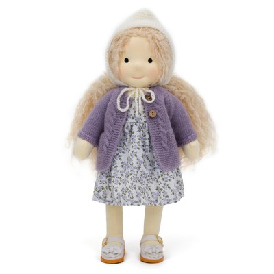 BlissfulPixie Waldorf Doll Handmade Doll Waldorf Doll - Bunny 30cm Soft Girl Cut