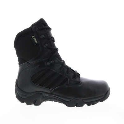

Bates GX 8 Gore Tex Side Zip E02268 Мужские черные широкие кожаные тактические ботинки, Черный, Bates GX 8 Gore Tex Side Zip