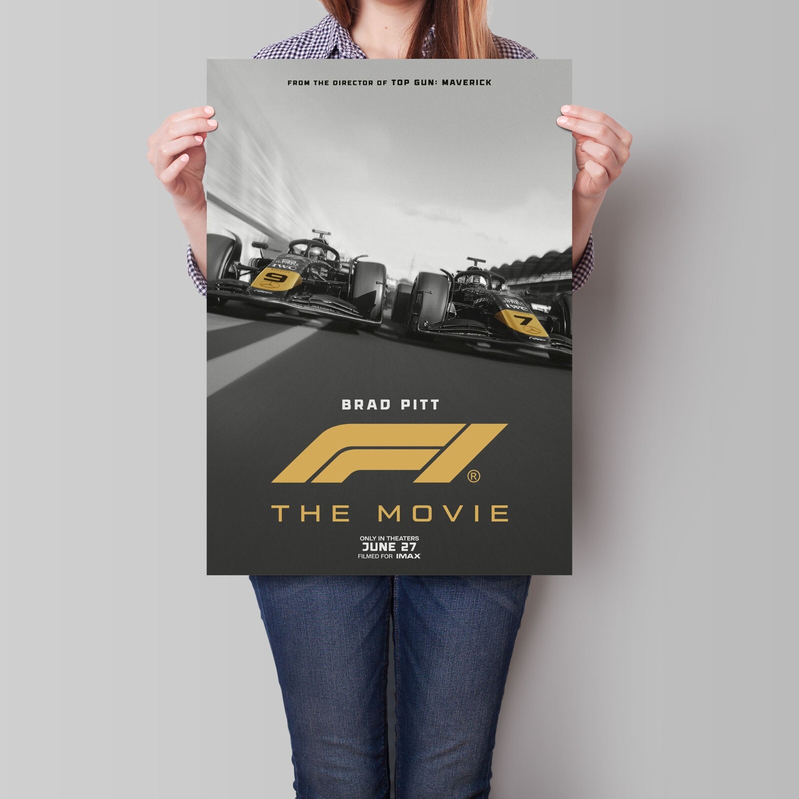 F1 Brad Pitt 50x70cm 2枚セット ポスター F1 Brad Pitt 50x70cm 2枚セット ポスター