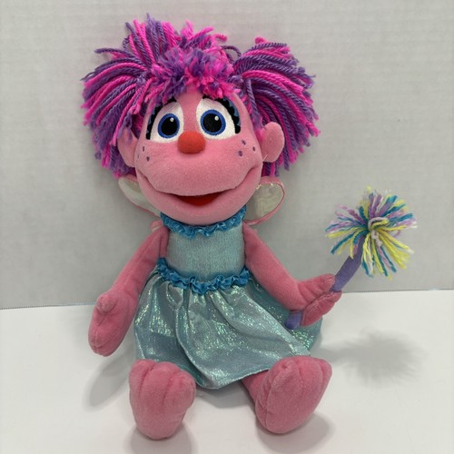 Sesame Street GUND Abby Cadabby Plush Fairy Doll w/Wings & W