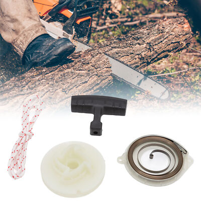 Starter Pulley Replacement Pull Start Pulley Spring Grip Rope Kit for