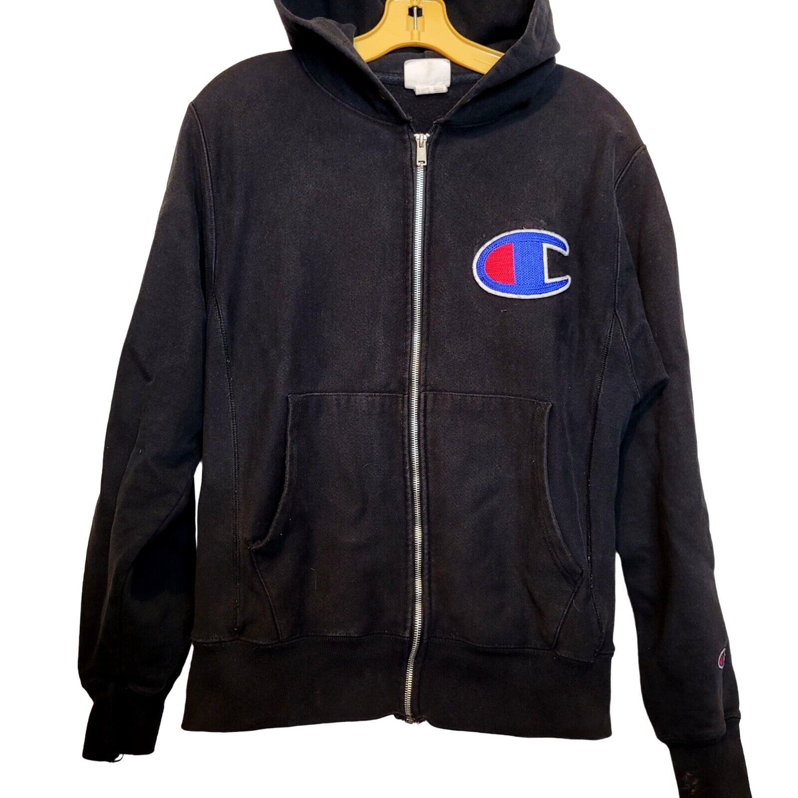 Champion Reverse Weave Zip Up Sweatshirt Size Small Black Champion Reverse Weave Zip Up Sweatshirt Size Small Black