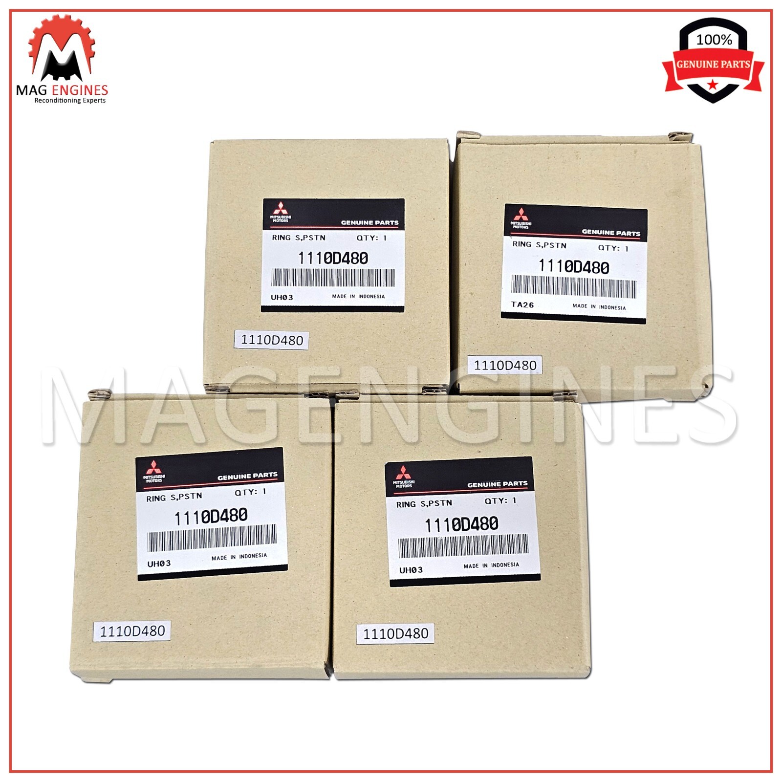 1110D480 MITSUBISHI GENUINE OEM RING SET, PISTON 4N15 2.4 1110D480 MITSUBISHI GENUINE OEM RING SET, PISTON 4N15 2.4