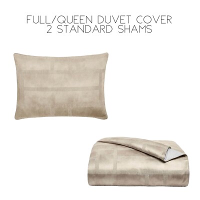 Hotel Collection Burnish Bronze FULL / QUEEN Duvet Cover + 2 STANDARD Shams