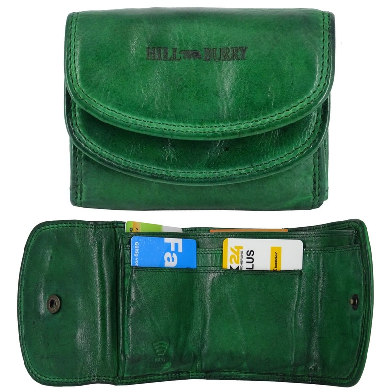 Hill Burry GeldbÃRse Waschleder Leder Geldbeutel Portemonnaie Top Design