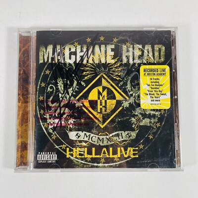 Machine Head - Hellalive (CD, 2003, Roadrunner Records) SIGNED / AUTOGRAPHED