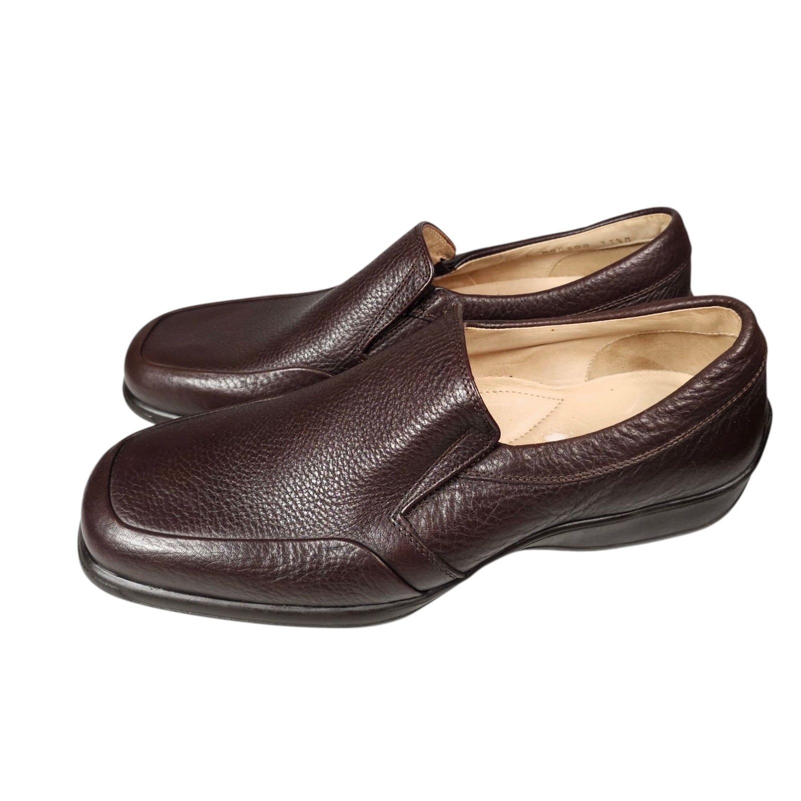 BRUNO MAGLI Ashton  Pebbled Brown Calf Slip On Loafers  Size 11.5 M