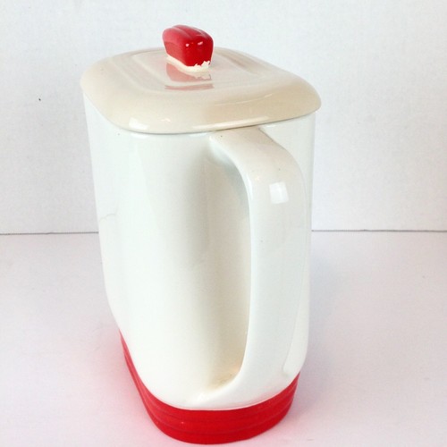 Knowles Utility Ware Mid Century Lidded Batter Pitcher