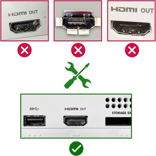 Lot HDMI 2.1 Port Socket Dock Connector Replacement For Microsoft Xbox Series S