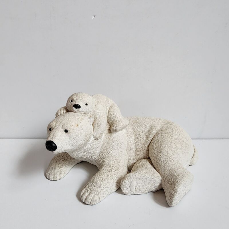 Bear Foot Huff And Puff 7804 Polar Bear Cub Figurine White