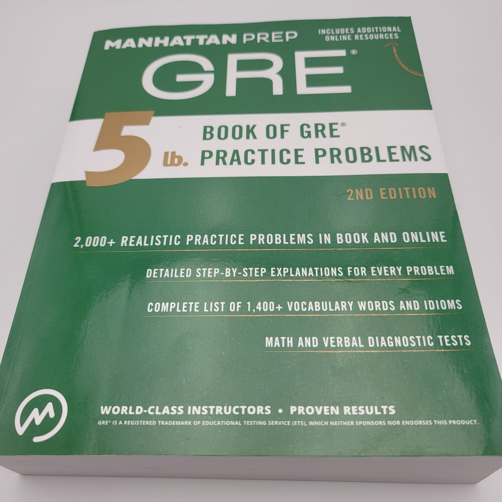5 lb. Book of GRE Practice Problems Problems on All Subjects， Includes 1，800 Test Questions and Drills， Online Study Guide and Lessons from Interact for GRE (Manhattan Prep 5 lb) 5 lb. Book of GRE Practice Problems (Manhattan Prep 5 lb