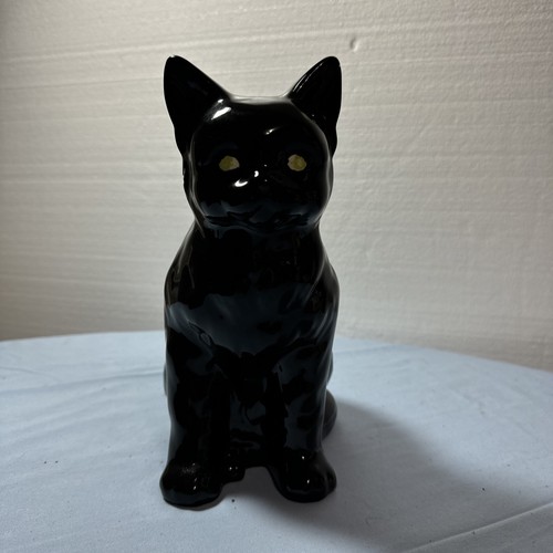 チーター？Deco Figurine Black Cat 90 VINTAGE ZWARTE KAT Beeld.green Eyed Black Cat Figurine.chat