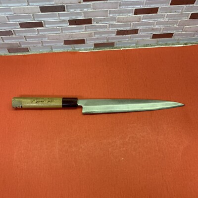 Japanese Sashimi Sushi Chef's Kitchen Knife Single edged 8'' Blade  Japan