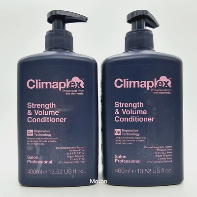 Lot Of 2 Climaplex Strength & Volume Conditioner 13.52 Oz Each