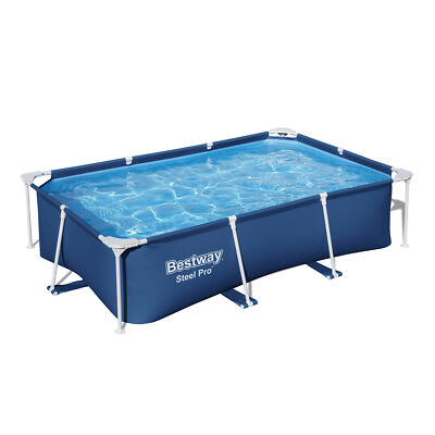 Bestway Steel Pro 8.5'x67''x24'' Rectangular Above Ground Outdoor Swimming Pool