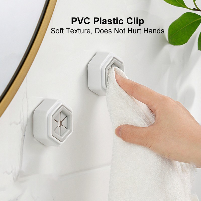 Hooks Self Adhesive Hand Towel Holder Wall Mounted Push In Typical