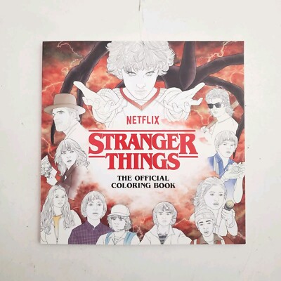 NEW gift idea  Stranger Things: The Official Coloring Book by Netflix Paperbook 