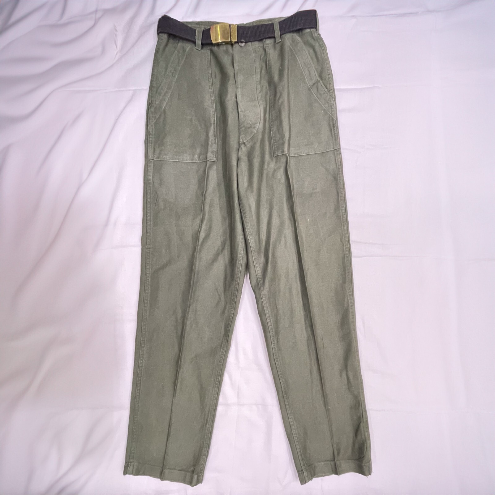 パンツ OG107 80s MILITARY MADE IN USA 米軍 OG-107 コットンサテン