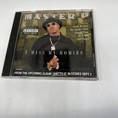 Master P - I Miss My Homies (4 Track CD Single, 1997 No Limit Records)