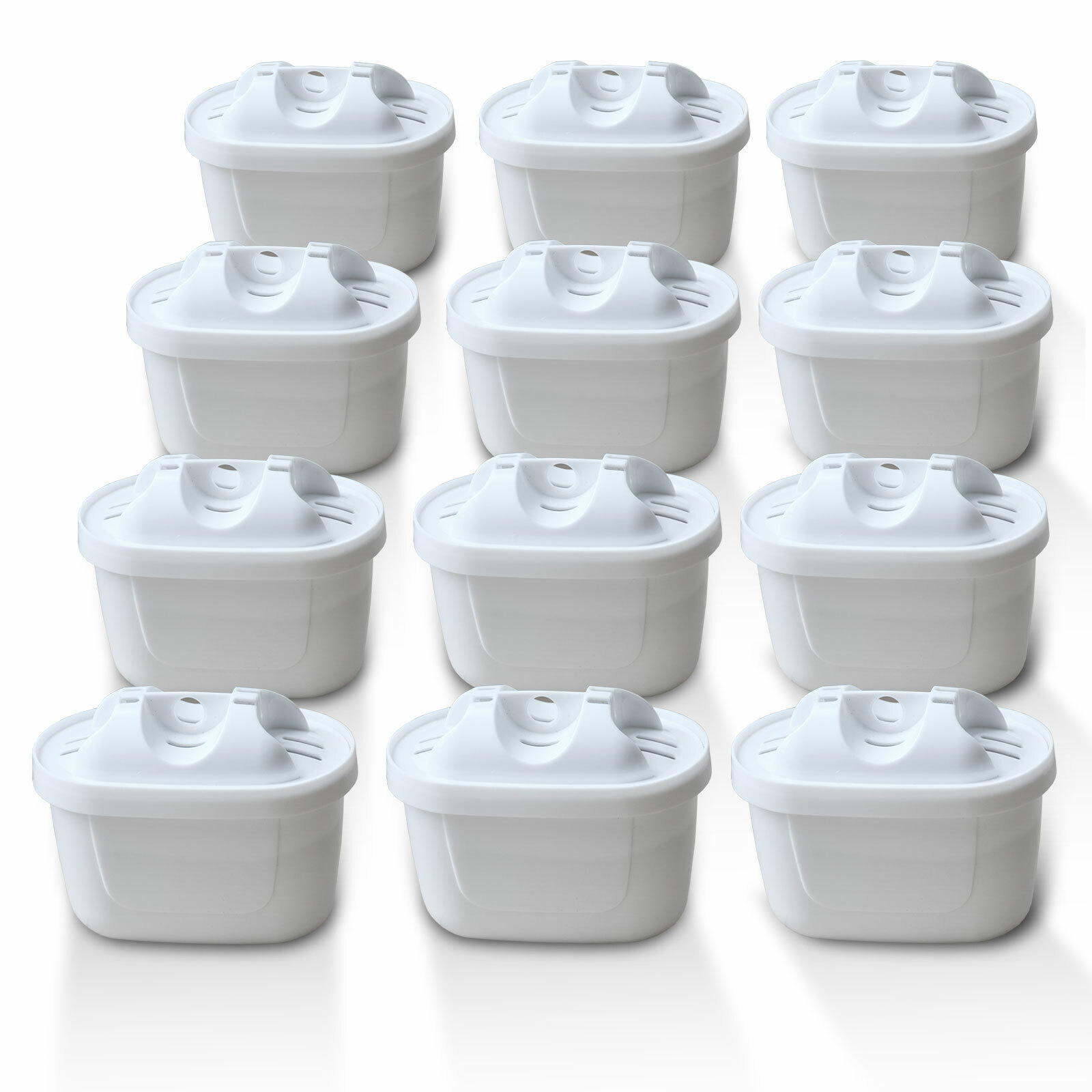 12 x Kartusche Delfin mit Brita Maxtra Plus kompatible Wasserfilter Patrone (2,0