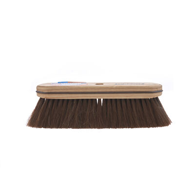 Superio Kitchen and Home Horsehair Broom With Wood Handle, Fine Premium Bristles