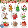 Beeveer 30 Sets Christmas Suncatcher Crafts DIY Window Paint Art Kit Snowman Gingerbread House Creative Xmas Window Ornaments for Classroom Christmas Holiday Seasonal Home Activities Party Project