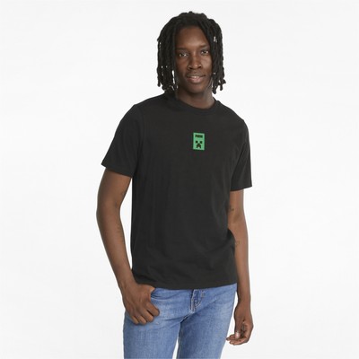 

Puma x Minecraft Graphic SS Футболка Lifestyle Мужская черная повседневная футболка Lifestyle, Черный, Puma x Minecraft Graphic SS Lifestyle T-Shirt