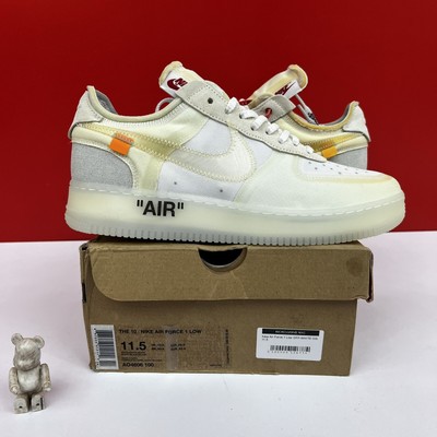 Off White x Nike Air Force 1 Low The Ten Size 11.5 us 45.5 Eur Virgil Abloh
