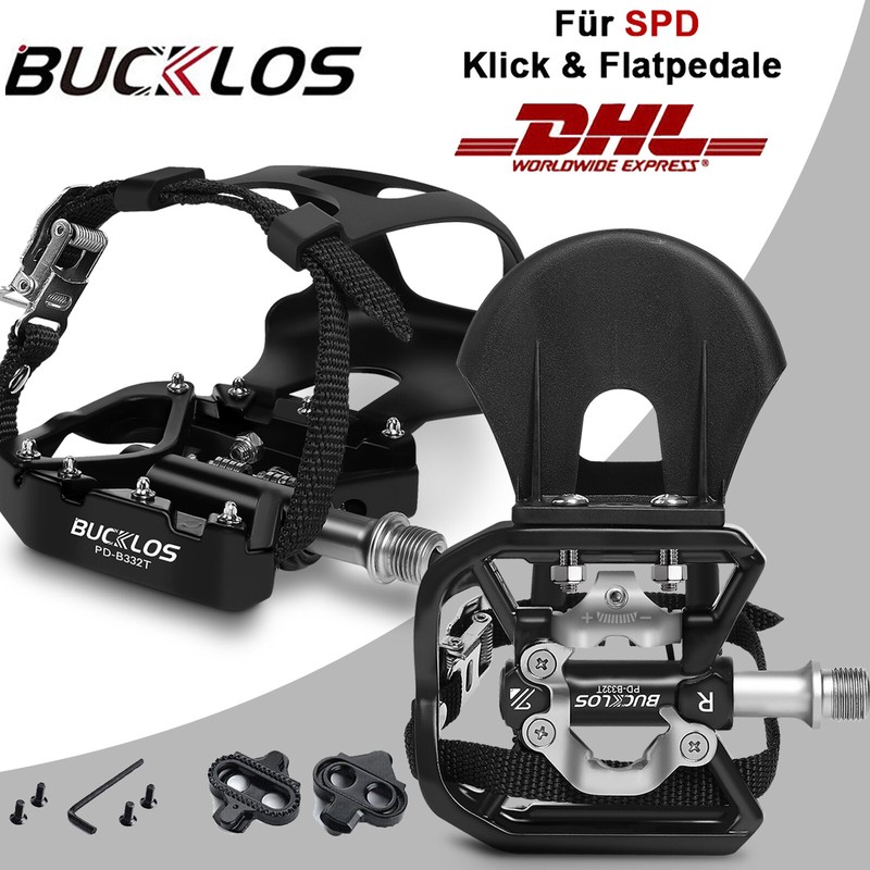 Doppeltes Klickpedal/Platfotm Pedale Mit Riemen Lager 9/16