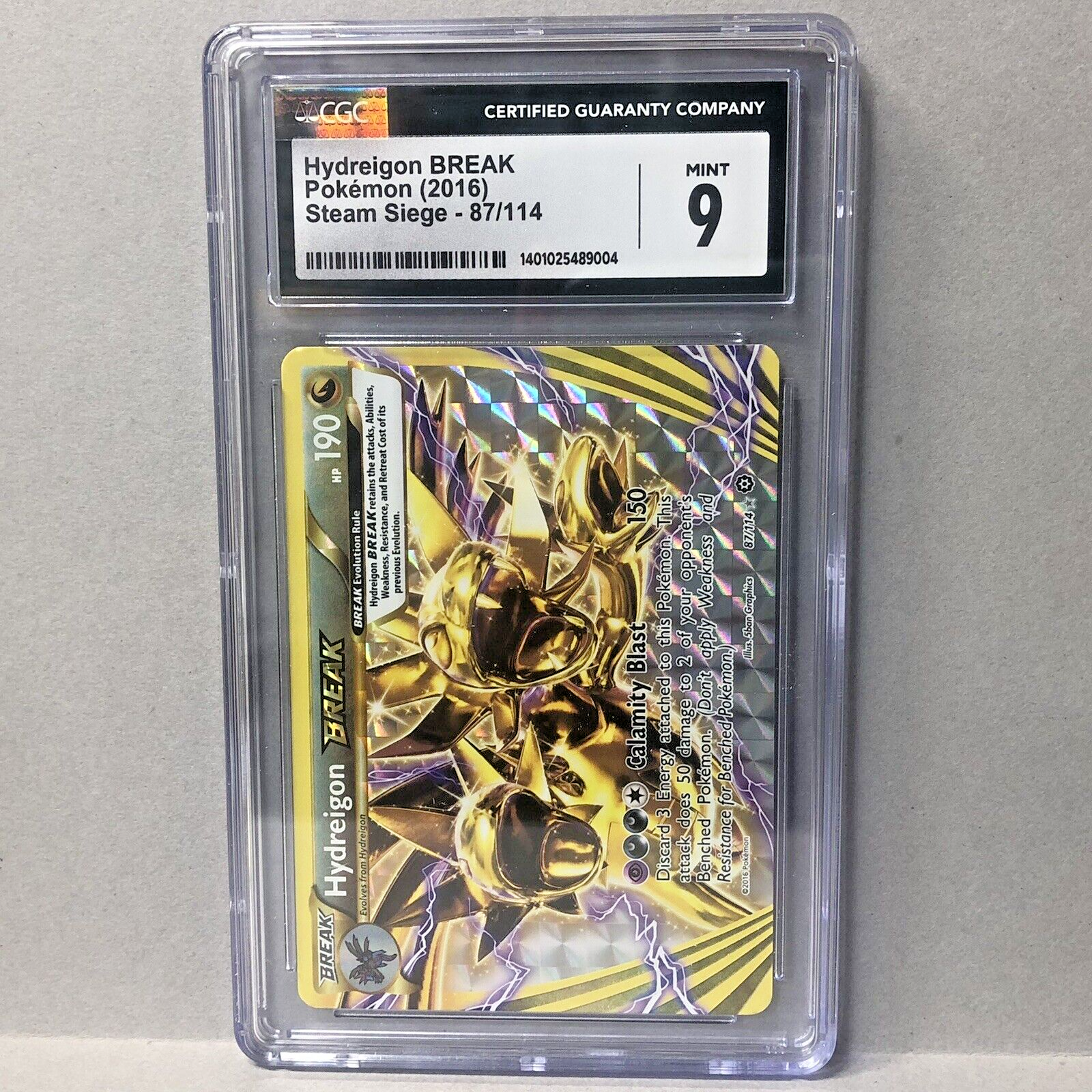 Pokémon HYDREIGON BREAK 87/114 Steam Siege Rare BREAK CGC 9