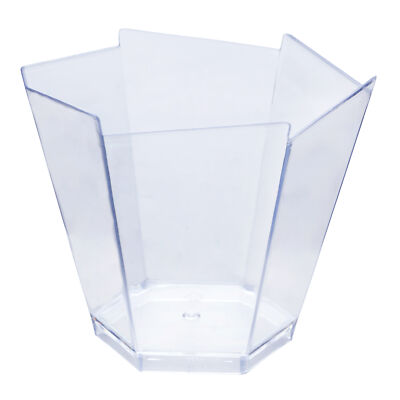 Hard Plastic 3-Ounce CLEAR DESSERT Mini CUPS Wedding Party Disposable SERVEWARE