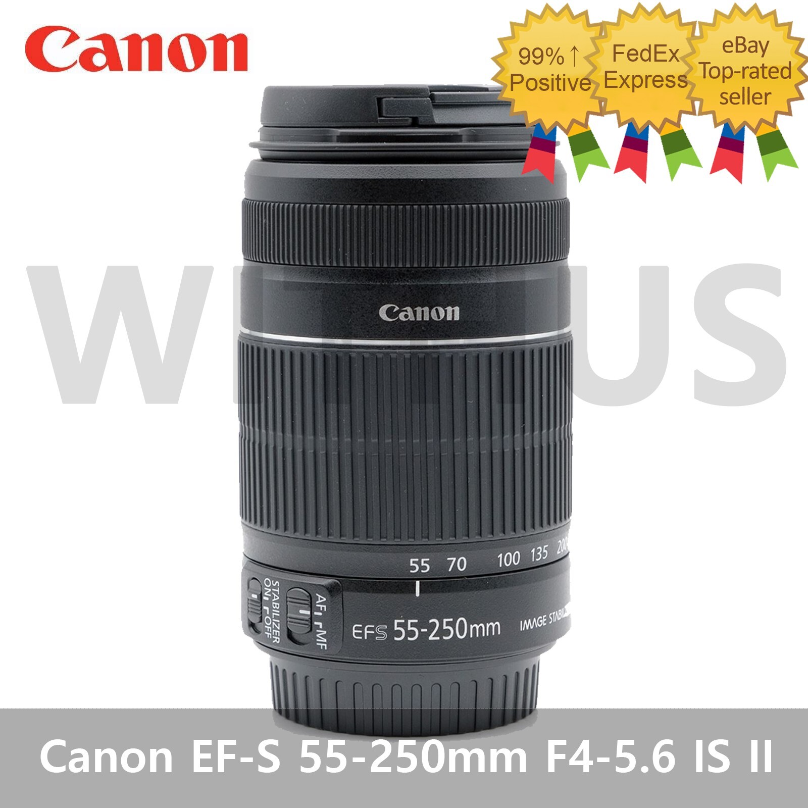 Canon EF-S 55-250mm F4-5.6 IS II Telephoto Zoom Lens