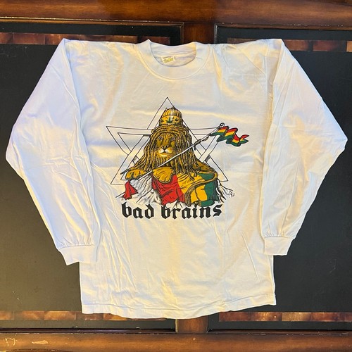 Vintage 90s Bad Brains Tee L/S large 1993 Euro Tour Punk Vintage 90s Bad Brains Tee L/S large 1993 Euro Tour Punk