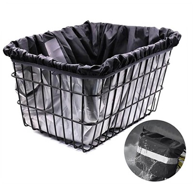 Durable Bike Cover Saddle And Basket 200g/set Black Oxford Cloth Rainproof