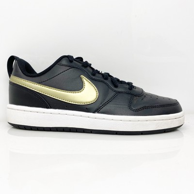 

Черные повседневные кроссовки Nike Boys Court Borough Low 2 BQ5448-011, размер 4Y, Черный, Court Borough Low 2