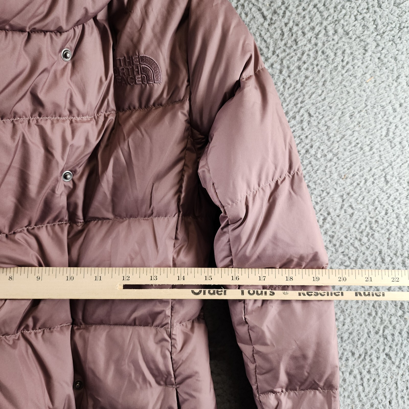 The North Face New Dealio Down Parka Women's XS Twilight Mauve Zip/Snap Closure - Picture 8 of 20