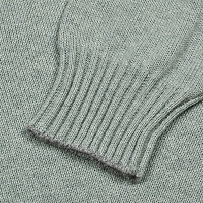 Pre-owned Brunello Cucinelli Men's 100% Cashmere Casual Turtleneck Sweater In Green