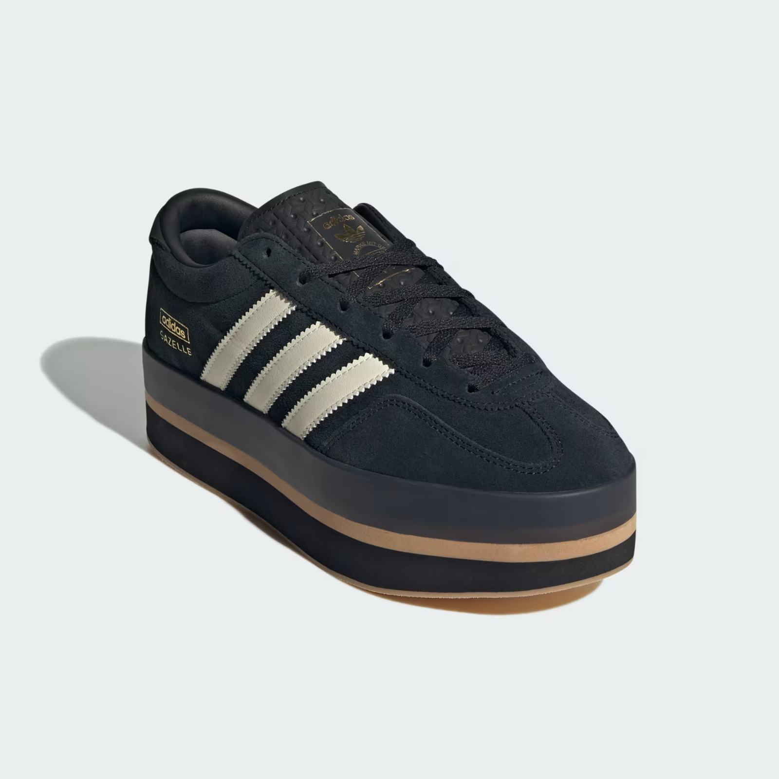 adidas Originals GAZELLE STACK JS0239 Core Black/Cream White