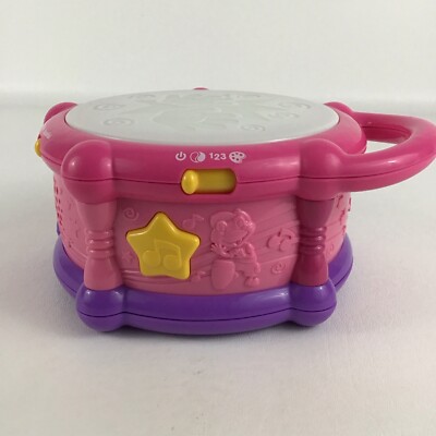 Leap Frog Learn & Groove Color Play Drum Pink Musical Instrument English Spanish