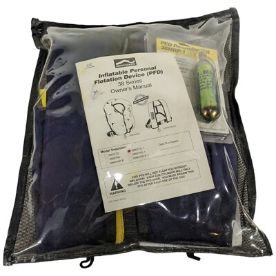 SOSPENDERS 38mstd-1 Inflatable Life Vest PFD Type 3 38mrp-1 CO2 Cartridge Marine