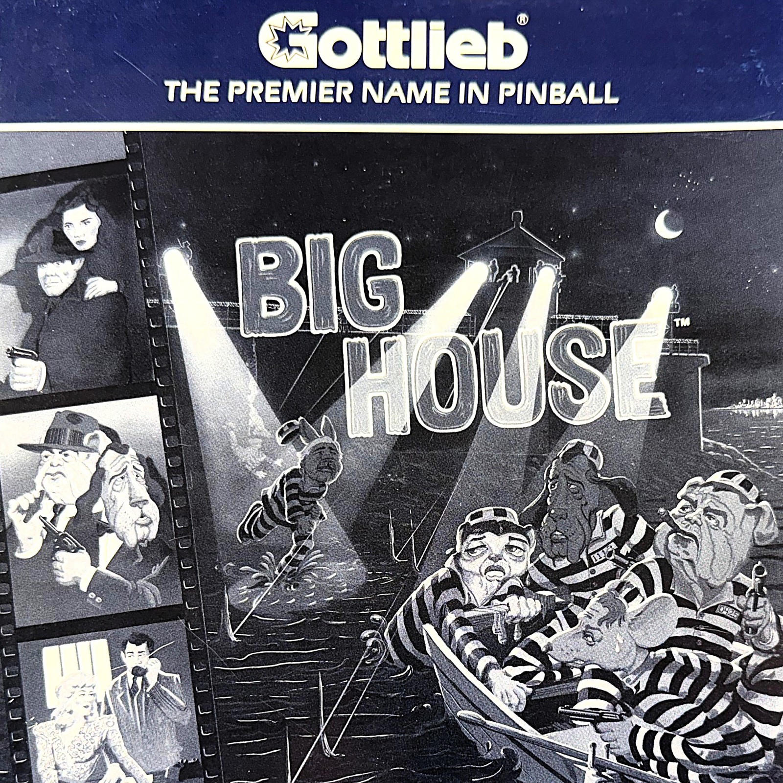 Gottlieb Big House Pinball Machine Game Manual Schematics ORIGINAL