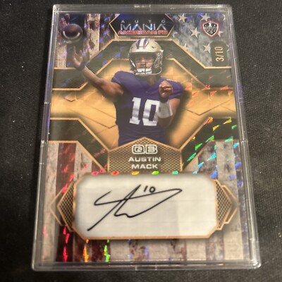 2024 Wild Card Auto Mania Austin Mack Auto #3/10