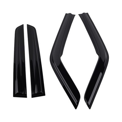 4pcs Wind Deflectors for Nissan Juke 2010-2019 Outside Mount Black  Set