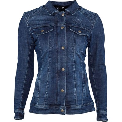 Damen Motorrad Jeansjacke Gr 40 Rusty Stitches Dolly Denim Motorrad Jacke lässig